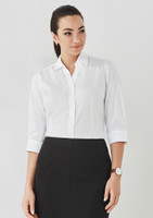 Biz Corporates 40311 Womens Hudson 3/4 Sleeve Shirt | Available Colours: Patriot Blue, White, Melon, Dynasty Green