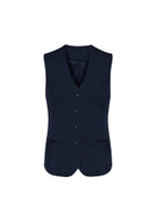 Biz Corporates 54012 Womens Longline Vest | Available Colours: Black, Navy, Charcoal