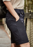 Syzmik ZS704 Womens Rugged Cooling Vented Short | Available Colours: Black, Khaki, Navy, Charcoal