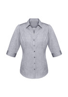 Biz Collection S622LT Ladies Trend 3/4 Sleeve Shirt | Available Colours: Silver, Midnight Blue