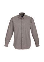 Biz Collection S122ML Mens Chevron Long Sleeve Shirt | Available Colours: Blue Stripe, Graphite Stripe