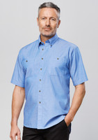 Biz Collection SH113 Mens Wrinkle Free Short Sleeve Shirt | Available Colours: Chambray