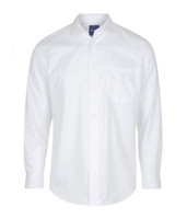 Herringbone Mens Stripe Long Sleeve Shirt