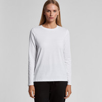 AS Colour 4059 Womens Sophie Long Sleeve T-Shirt | Available Colours: White, Bubblegum, Navy, Grey Marle, Black
