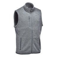 Pure Earth by STORMTECH™ Mens Avalante Full Zip Fleece Vest, available in Black Heather, Granite Heather, Navy Heather, Oatmeal Heather