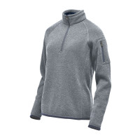 Pure Earth by STORMTECH™ Women's Avalante 1/4 Zip Fleece Pullover - Available in 4 Colours - Black Heather, Granite Heather, Navy Heather, Oatmeal Heather