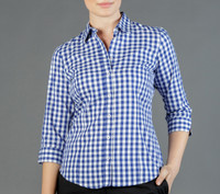 Royal Oxford Womens 3/4 Sleeve Shirt