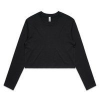 AS Colour 4058 Womens Wo's Crop L/S Tee | Available Colours: 
White, Black