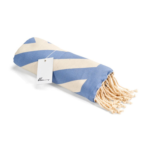 Blem Zigzag Blue Beach Towel