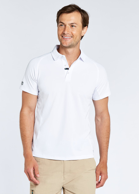 Dubarry - Menton Men's Technical Polo - Polo Shirts - White