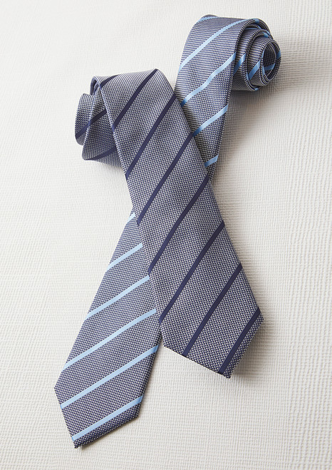 Biz Corporates 99102 MEN'S Single Contrast Stripe Tie | Available Colours: Alaskan Blue, Patriot Blue, Melon, Dynasty Green