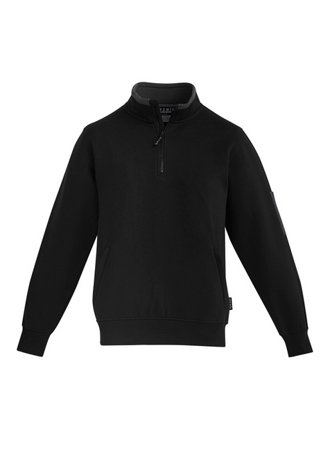 Syzmik ZT366 Mens 1/4 Zip Brushed Fleece | Available Colours: Grey Marle, Navy/Charcoal, Black/Charcoal, Charcoal/Black