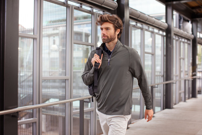 Cutter & Buck Men's Adapt Half Zip Available in 24 Colours Cutter & Buck Men's Adapt Half Zip Available in 24 Colours