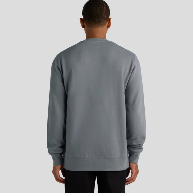 A grey hoodie showcasing a plain back design, featuring a subtle logo near the neckline.
