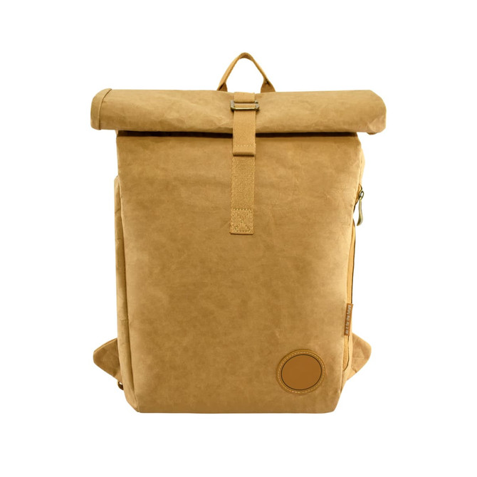 Green Leaf Kraft Paper Laptop Backpack