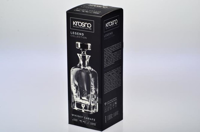 Krosno Legend Whisky Carafe 750ML Gift Boxed