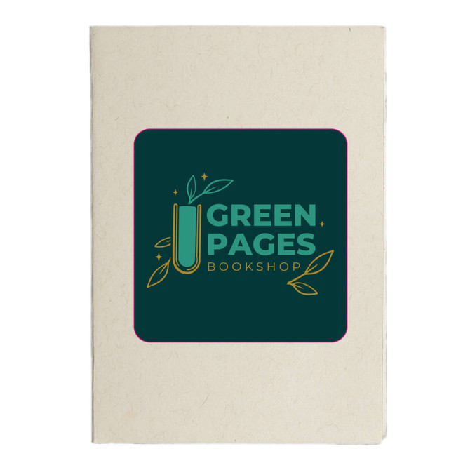 A booklet with a cream cover featuring a logo that includes green elements and a paperclip design.