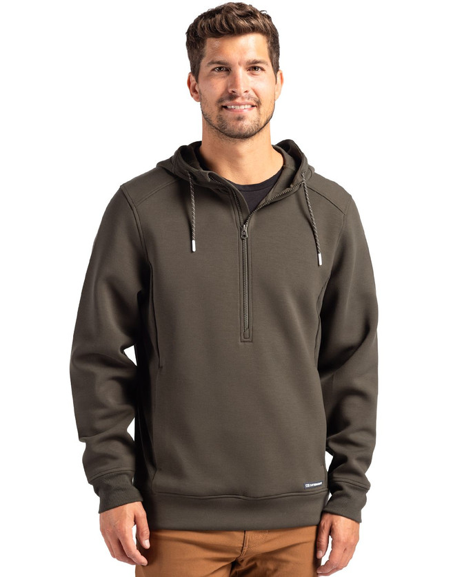 Cutter & Buck Men’s Roam Eco Half Zip Hoodie Available in 4 Colours