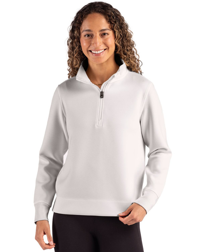 Cutter & Buck Ladies Roam Epic Versatility Recycled Quarter Zip Pullover Available in 6 Colours