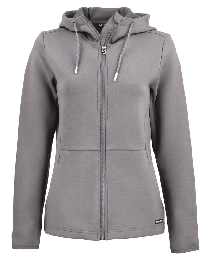 Cutter & Buck Ladies Roam Epic Comfort Recycled Full Zip Hooded Jacket Available in 6 Colours