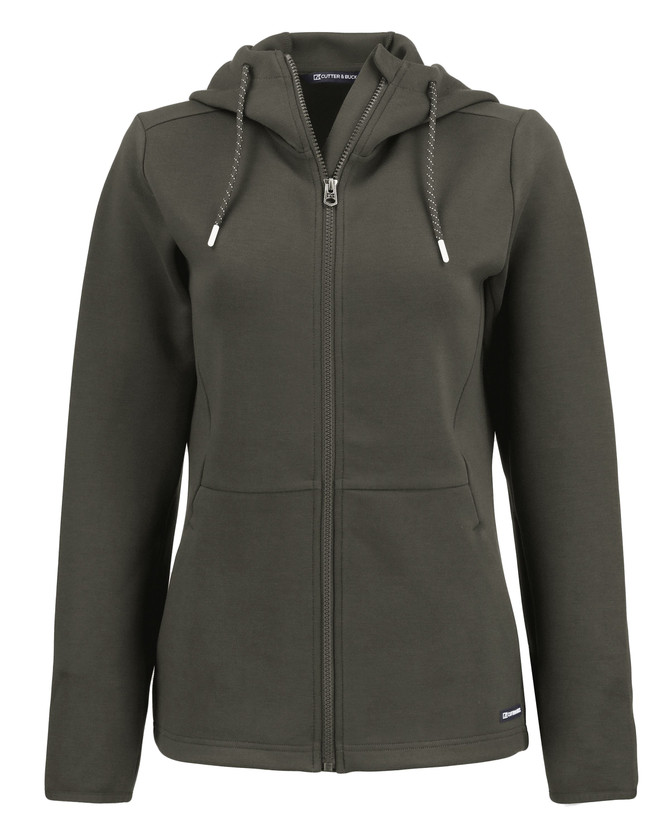 Cutter & Buck Ladies Roam Epic Comfort Recycled Full Zip Hooded Jacket Available in 6 Colours