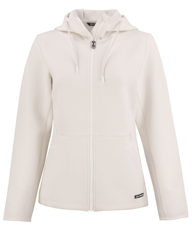 Cutter & Buck Ladies Roam Epic Comfort Recycled Full Zip Hooded Jacket Available in 6 Colours