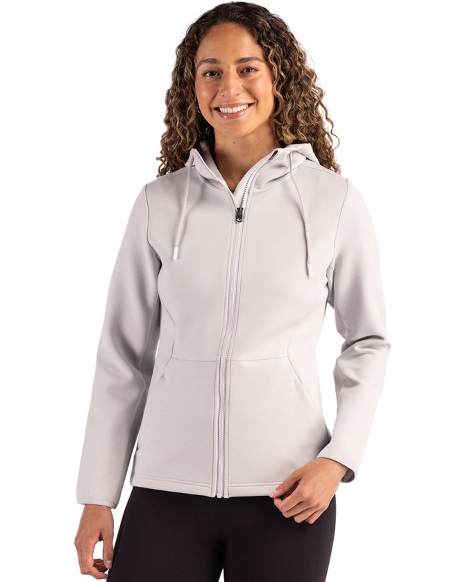 Cutter & Buck Ladies Roam Epic Comfort Recycled Full Zip Hooded Jacket Available in 6 Colours