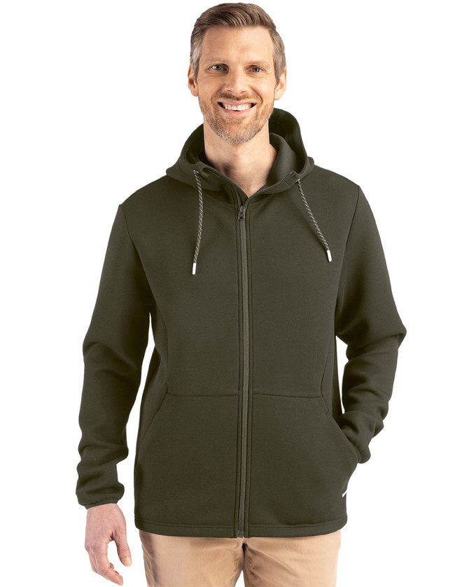 Cutter & Buck Men's Roam Epic Comfort Recycled Full Zip Hooded Jacket Available in 5 Colours