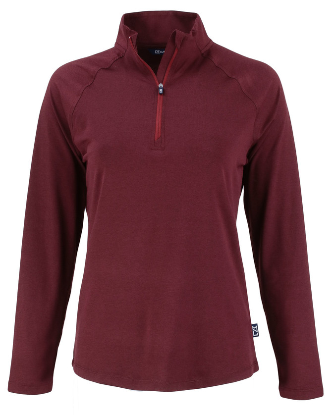 Cutter & Buck Coastline Epic Comfort Recycled Womens Quarter Zip  Available in 13 Colours Cutter & Buck Coastline Epic Comfort Recycled Womens Quarter Zip  Available in 13 Colours