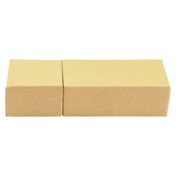 A brown cardboard box set featuring two rectangular compartments for storage or packaging.