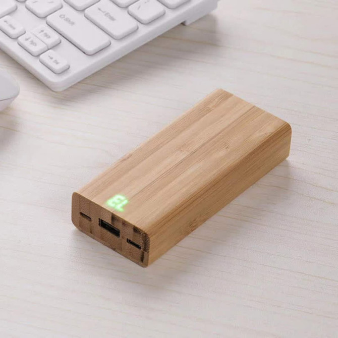 Luton Bamboo Power Bank - 10000 mAh
