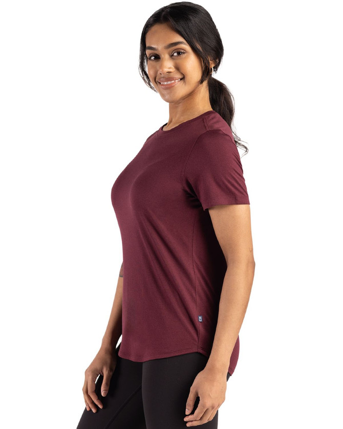 Cutter & Buck Coastline Eco Epic Comfort Recycled Womens Short Sleeve Tee Available in 7 Colours