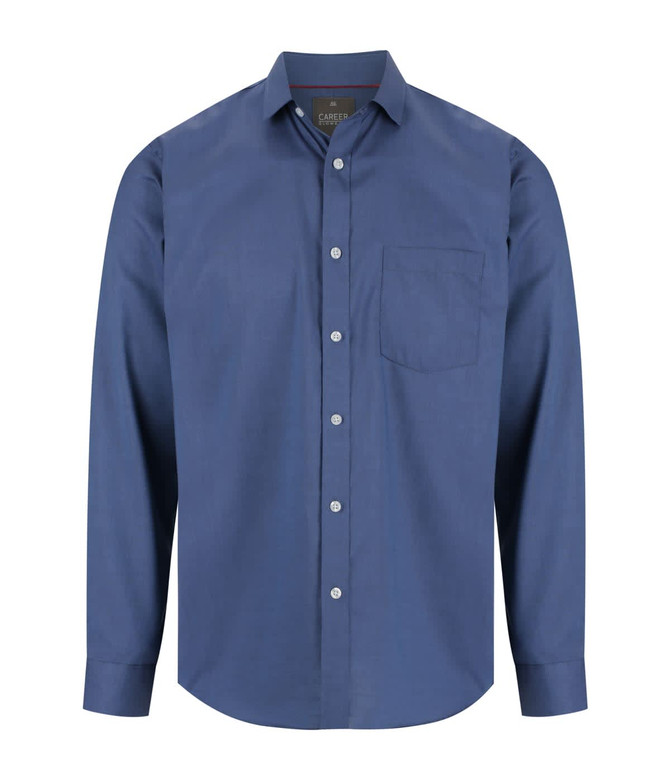 Career By Gloweave Balmoral Royal Oxford Shirt with Pocket Available in 6 Colours
