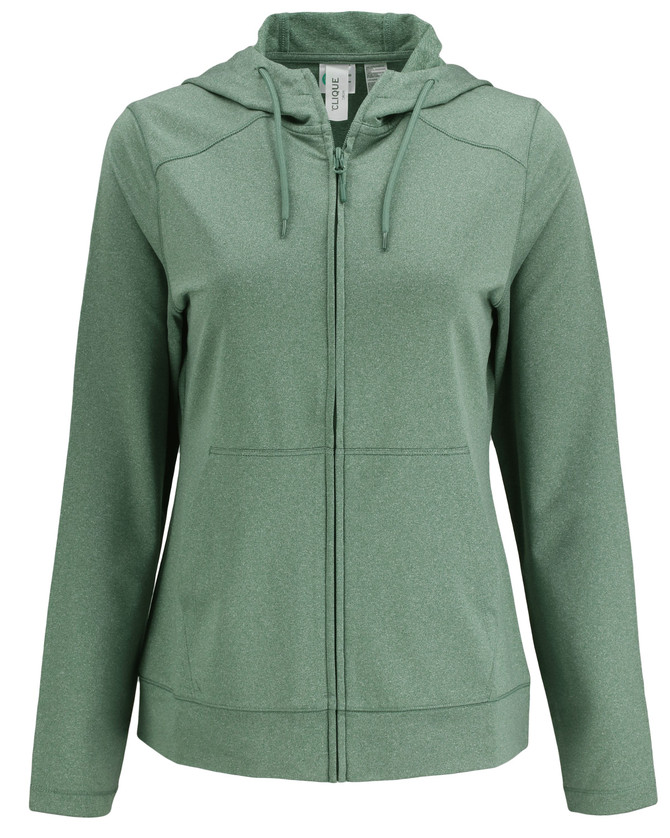 LQK00094 Bottle Green Heather - Mannequin Front (High Res Image)