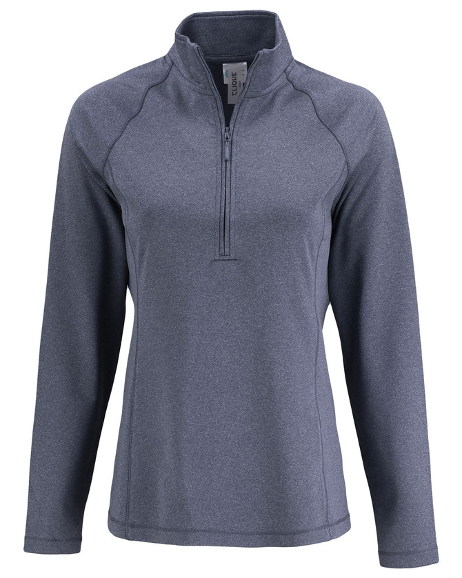 LQK00093 Navy Heather - Mannequin Front (High Res Image)