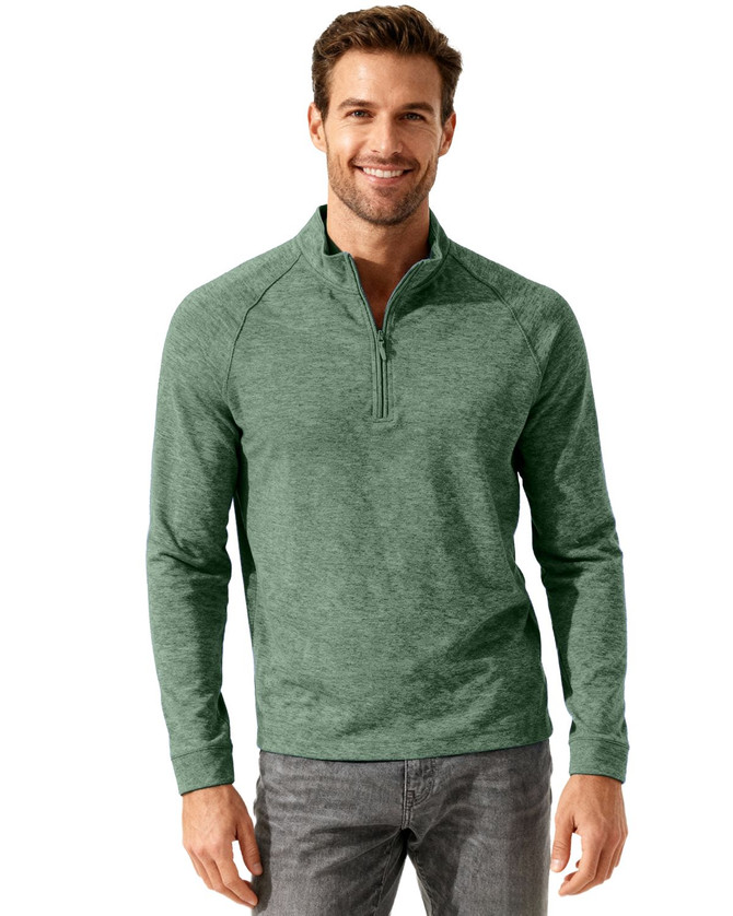 MQK00120 Bottle Green Heather - PRO front