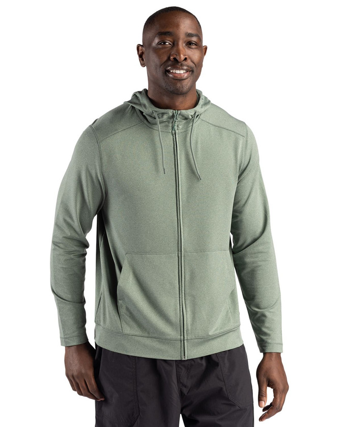 MQK00121 Bottle Green Heather - PRO front
