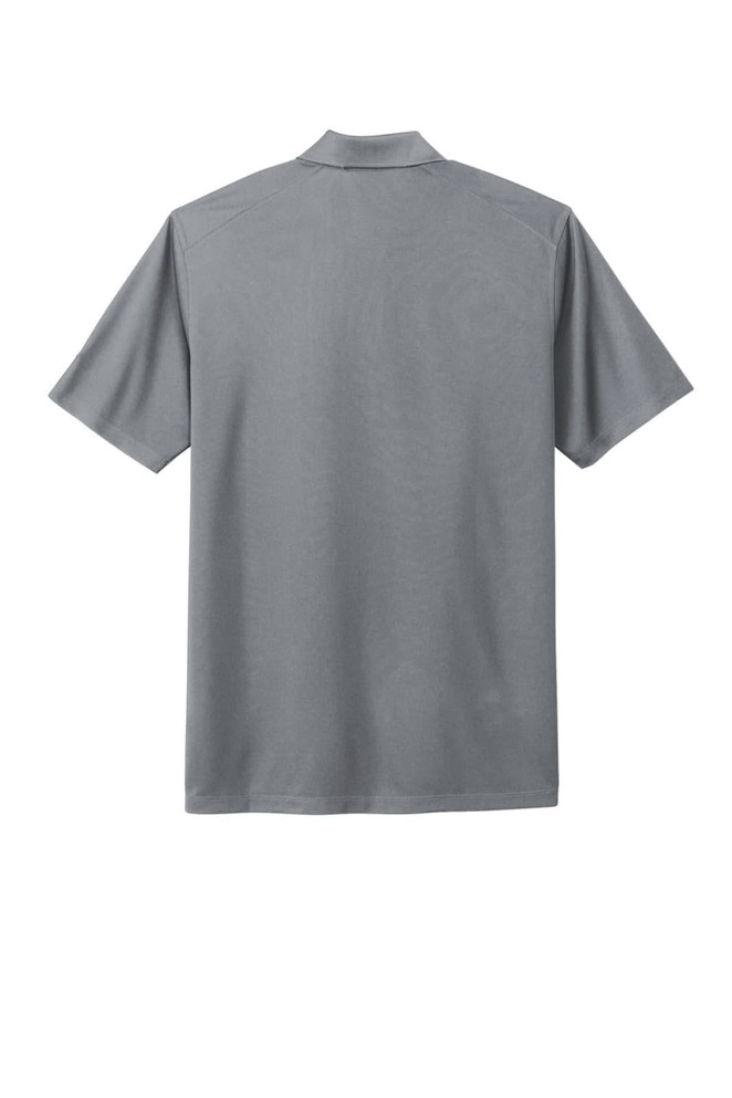A grey Nike Dri-FIT Micro Pique 2.0 Polo shirt with short sleeves and a classic collar. It has a logo on the chest.