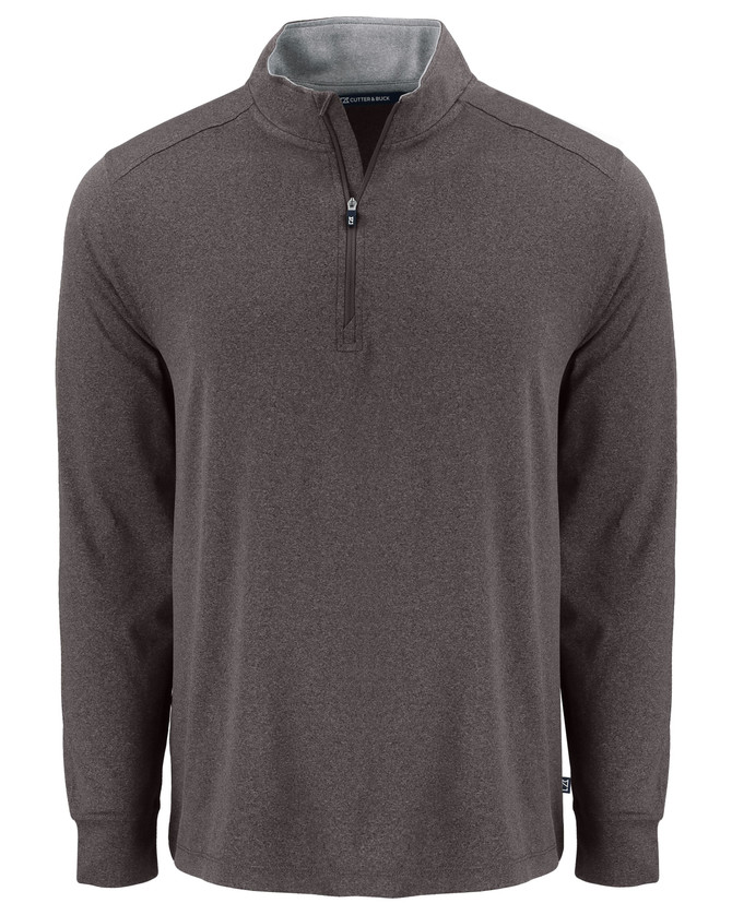 MCK01373 Dark Black Heather - Mannequin Front (High Res Image)