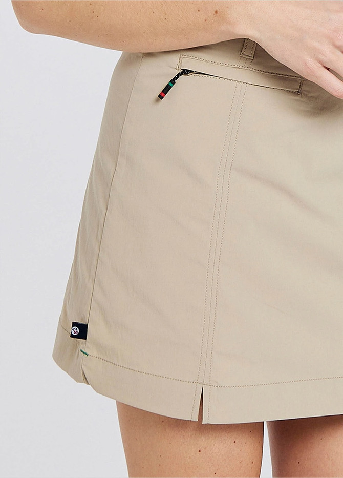 Dubarry - Parga Women's Skort With Side Split - Shorts - Sand