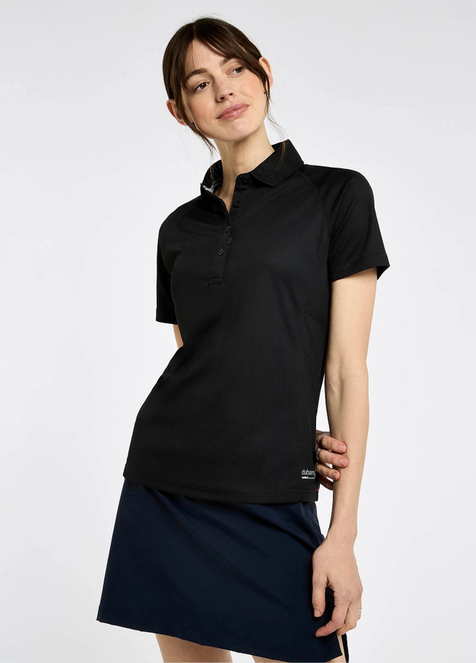 Dubarry - Riviera Women's Technical Polo - Polo Shirts - Black