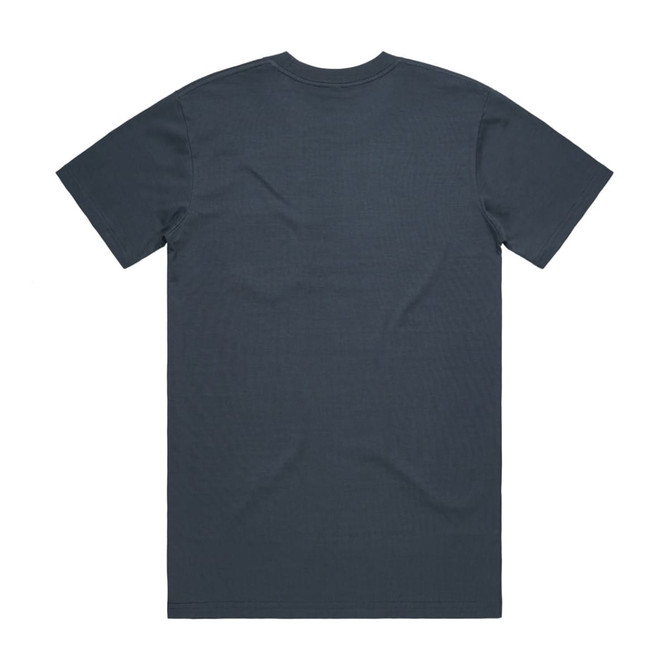 A dark green Classic Tee t-shirt with a crew neck and short sleeves, featuring a logo on the back.