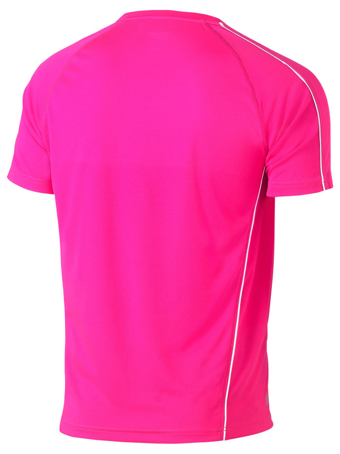 Bisley Workwear Pink - Discontinued Cool Mesh Tee with Reflective Piping