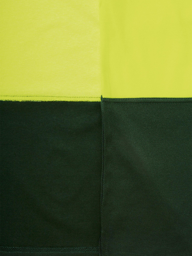 Bisley Workwear Yellow/Bottle Hi Vis Polo Shirt