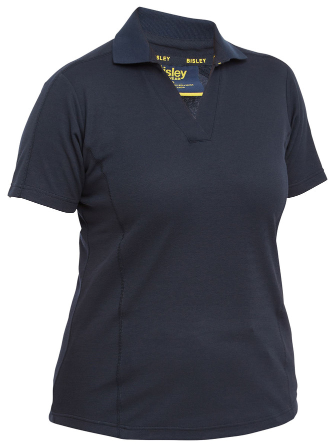 Bisley Workwear Navy Women's Short Sleeve Polo