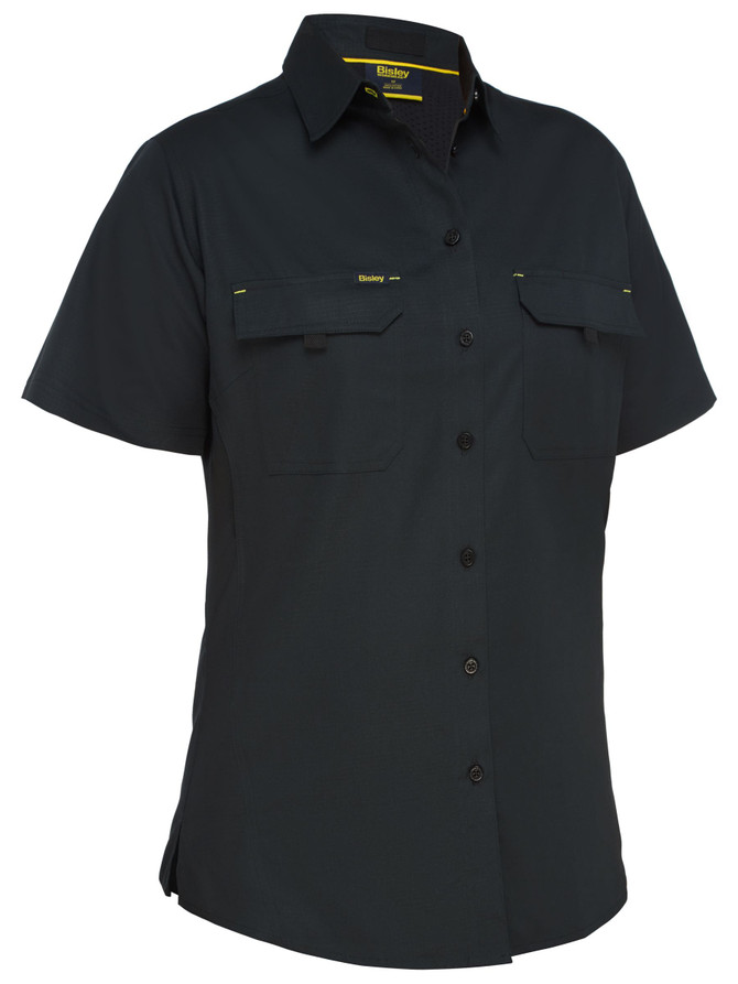 Bisley Workwear Black Women's X Airflow Ripstop Shirt