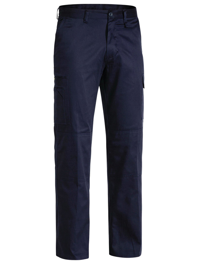 Bisley Workwear Dark Navy Cotton Drill Cool Lightweight Work Pants