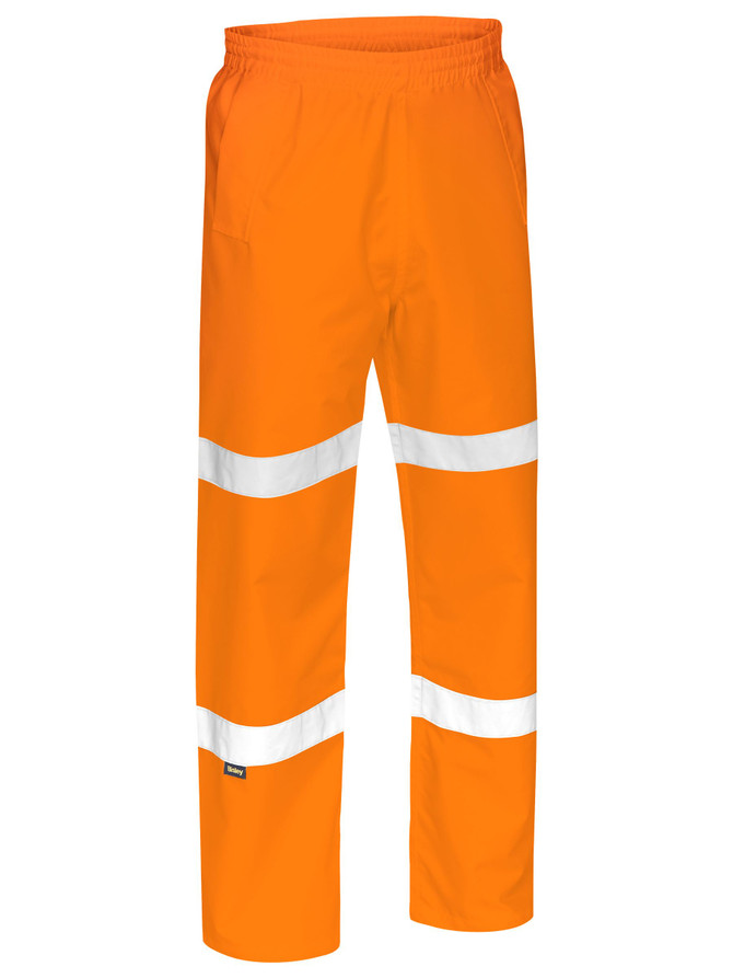 Bisley Workwear Rail Orange Taped Shell Rain Pant