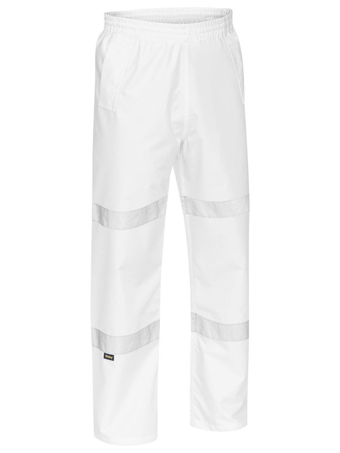 Bisley Workwear White Taped Shell Rain Pant