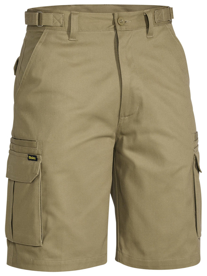 Bisley Workwear Khaki Original 8 Pocket Cargo Short